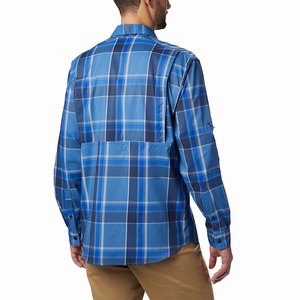 Columbia Silver Ridge Lite Plaid™ Långärmad Tröja Herr Blå (PYERS0854)